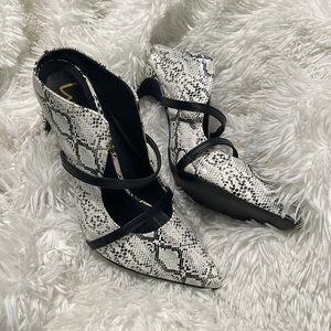 Python slip on heels. Unique NEW